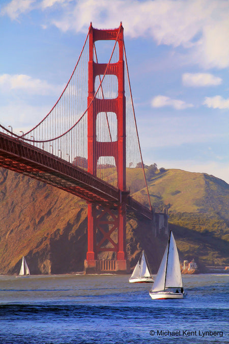 Golden Gate Sailboats - Gallery-by-the-Sea Carmel